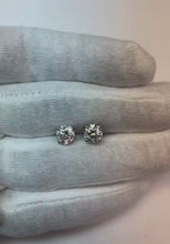 2.51 Ct. F Vvs1 Round Natural Earth Mined Diamonds Stud Earrings Platinum