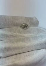 3 Carat Big Round Natural Earth Mined Diamond Necklace Pendant Solid White Gold 14K