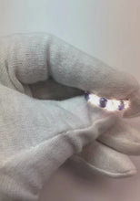 2.45 Ct Round Sri Lanka Sapphire Natural Earth Mined Diamond Wedding Band