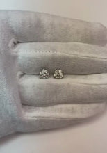 Three Prong Set Natural Earth Mined Diamond Lady Studs Earrings 2.0 Carat White Gold 14K