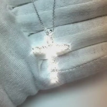 Natural Earth Mined Diamond Cross Necklace