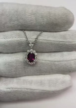 Halo Natural Eagle Claws Ruby  Pear & Round Diamonds