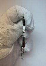 1.35 Ct Brilliant Cut Natural Earth Mined Diamond Bangle 14K White Gold