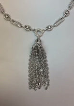19 Ct Small Round Cut Natural Earth Mined Diamonds Chandelier Necklace Vvs1