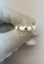 4.80 Carats Round Eternity Band Jewellery Blue Sapphire White Gold 14K