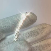 4.50 Carats Round Natural Earth Mined Diamond Tennis Bracelet Half Bezel Set WG 14K