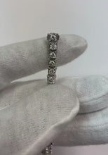 10 Carats Round Natural Earth Mined Diamond Bracelet Prong Set White Gold 14K Jewellery