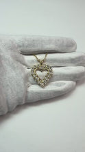 Heart Pendant Necklace 4 Ct Sparkling Genuine Round Cut Natural Earth Mined DIAMOND ( NOT LAB GROWN )s