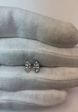 1 Carat Marquise Cut Natural Earth Mined Diamond Stud Earring White Gold 14K Lady Jewellery