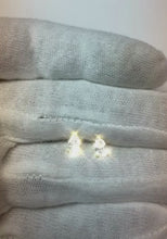 1 Carat Pear Cut Natural Earth Mined Diamond Stud Earring 14K White Gold