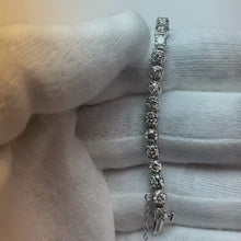 Brilliant Cut Natural Earth Mined Diamond Tennis Bracelet 7.50 Carats WG 14K