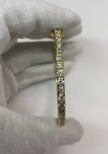 Round Genuine Natural Earth Mined Diamond Bangle 9 Carats Women Jewellery