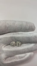 3.60 Carats Round Halo Natural Earth Mined Diamond Stud Earring White Gold Jewellery