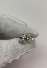 Big Natural Earth Mined Diamond Stud Earring Pair 6 Ct White Gold 14K Women Jewellery