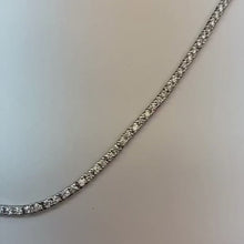 White Gold 14K Sparkling Round Cut 5.00 Ct Natural Earth Mined Diamonds Ladies Tennis Necklace