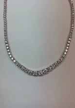25 Carats Natural Earth Mined Diamonds Necklace Graduated Riviera 16