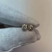 Round 1.05 Ct Natural Earth Mined Diamonds White Gold Stud Earring