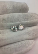 Round Natural Earth Mined Diamond Stud Earrings 4.50 Carats White Gold 14K F Vs1