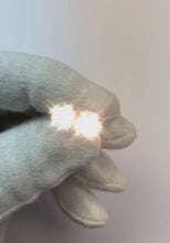 Three Prong 2 Carats Round Cut Natural Earth Mined Diamonds Stud Earring White Gold 14K