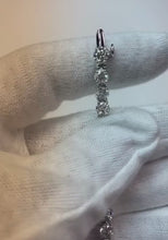 14.40 Ct Round Brilliant Cut Natural Earth Mined Diamond Tennis Bracelet White Solid Gold