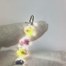 Multi Shaped & Colored Sapphire Tennis Bracelet 28.60 Carats Jewellery