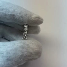 Natural Earth Mined Diamond Eternity Wedding Gold Band 4 Carats 4.1 mm