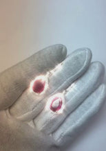 8 Carats Red Pear Cut Ruby With Natural Earth Mined Diamond Dangle Women Gold Earring