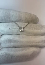 1 Carat Round Cut Natural Earth Mined Diamond Women Necklace Pendant White Gold 14K