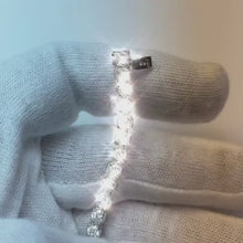 Brilliant Cut Natural Earth Mined Diamond Tennis Bracelet 7.50 Carats WG 14K