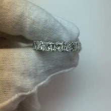 7.50 Carats Cushion Cut Natural Earth Mined Diamonds Wedding Eternity Band White Gold