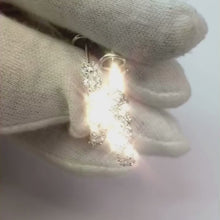 Prong Set 5.70 Carats Natural Earth Mined Diamonds Ladies Hoop Earrings Gold White 14K