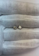 Old Miner studs earrings 1 carat Real Natural Earth Mined Diamond