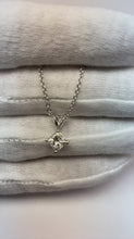 1 Carat Prong Set Princess Genuine Natural Earth Mined Diamond Necklace Pendant