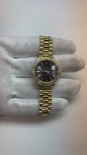 Natural Earth Mined Diamond Bezel Rolex Datejust Watch Lady Presidential Style Gold