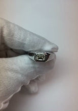 Solitaire Emerald Real Natural Earth Mined Diamond Men's Ring 1 Carat Gold 14K