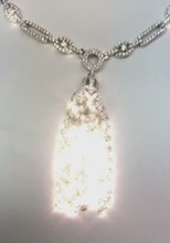19 Ct Small Round Cut Natural Earth Mined Diamonds Chandelier Necklace Vvs1