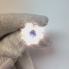 Gold Halo Natural Earth Mined Diamond Ring Blue Round Sapphire Flower Style 4.50 Carats