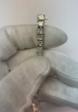 White Gold 14K Prong Set 18.90 Ct. Sparkling Natural Earth Mined Diamonds Tennis Bracelet