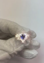 Trillion Gemstone Ring Antique Style Ceylon Sapphire 1.50 Carats Gold