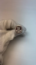 14K Rose Gold Morganite And Real Natural Earth Mined Diamond 10.25 Ct Ring New