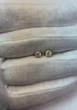 1.60 Carats Four Prong Set Round Natural Earth Mined Diamond Stud Earring Jewellery New