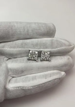 4.60 Ct Round Natural Earth Mined Diamonds Ladies Studs Earrings White Gold 14K