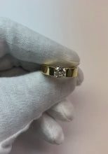 Tension Set Natural Earth Mined Diamond Men's Ring 1 Carat Jewellery