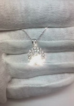 1 Carat White Gold 14K Round Cut Natural Earth Mined Diamond Ladies Pendant