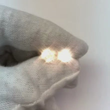 2.10 Carats Prong Setting Solitaire Round Natural Earth Mined Diamond Stud Earring