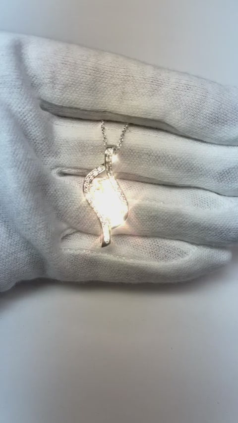 Two Stone Style Round Old Mine Cut Natural Earth Mined Diamond Pendant 3.50 Carats