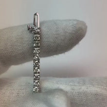 Ladies 5.72 Carats Round Cut Natural Earth Mined Diamonds Tennis Bracelet 14K White Gold