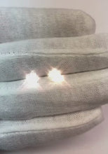 Solitaire Round Cut Natural Earth Mined Diamond Stud Earrings 2 Carats Women Jewellery