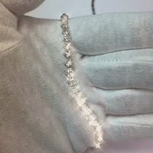 7 Carats Prong Set Natural Earth Mined Diamonds Tennis Necklace White Gold 14K