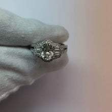 4.50 Carats Oval Cut Natural Earth Mined Diamond Anniversary Ring Split Shank